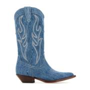 Sonora Denim Santa Fe Cowboy Stövlar Blue, Dam