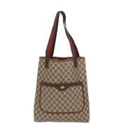 Gucci Vintage Pre-owned Canvas gucci-vskor Beige, Dam