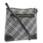 Burberry Vintage Pre-owned Canvas axelremsvskor Gray, Dam