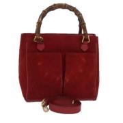 Gucci Vintage Pre-owned Mocka gucci-vskor Red, Dam