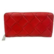 Bottega Veneta Vintage Pre-owned Laeder plnbcker Red, Dam