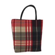 Burberry Vintage Pre-owned Canvas handvskor Red, Dam