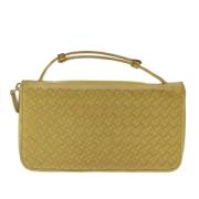 Bottega Veneta Vintage Pre-owned Laeder plnbcker Yellow, Dam