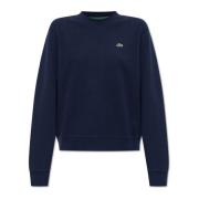 Lacoste Sweatshirt med logotyp Blue, Dam