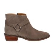 Geox Elegant Dragkedja Ankelboots Brown, Dam