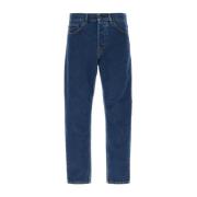 Carhartt Wip Straight Jeans Blue, Herr