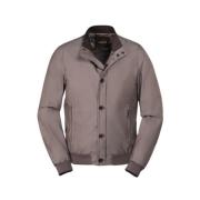 Moorer Iridescent Taffeta Bomber Jacket Brown, Herr