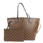 Louis Vuitton Vintage Pre-owned Tyg axelremsvskor Brown, Dam