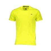 Harmont & Blaine Gul Bomull T-shirt med Brodyr Yellow, Herr