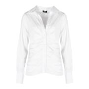 Liu Jo Elegant V-ringad Blus med Knappstängning White, Dam