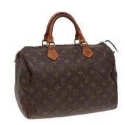 Louis Vuitton Vintage Pre-owned Canvas handvskor Brown, Dam