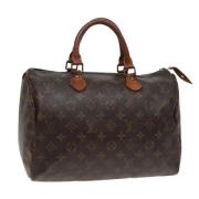 Louis Vuitton Vintage Pre-owned Canvas handvskor Brown, Dam