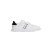 Tommy Hilfiger Vita låga lädersneakers White, Herr