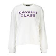 Cavalli Class Huvtröja Vit Långärmad Tryck White, Herr