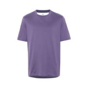 Brunello Cucinelli Lila Bomull Crew Neck T-shirt Purple, Herr