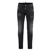 Dsquared2 Vintage Skater Jeans med slitna effekter Black, Herr