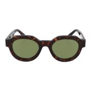 Retrosuperfuture Runda acetat solglasögon Brown, Unisex