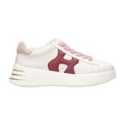 Hogan Läder Sneakers med Maxi H Logo White, Dam