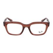 Ray-Ban Fyrkantig Ram Glasögon RX 7217 Brown, Unisex