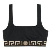 Versace Svart Sea Bikini Top med Medusa Motiv Black, Dam