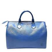 Louis Vuitton Vintage Pre-owned Laeder louis-vuitton-vskor Blue, Dam