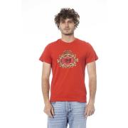 Cavalli Class Logo Print Kortärmad T-shirt Red, Herr