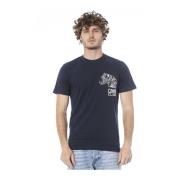 Cavalli Class Kortärmad Logo Print T-shirt Blue, Herr