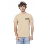 Cavalli Class Logo Print Kortärmad T-shirt Beige, Herr