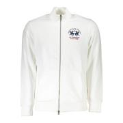 La Martina Herr Sweatshirt med Dragkedja Vit Broderad Logotyp White, H...