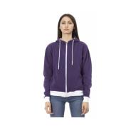 Baldinini Stiligt Zip-through Sweatshirt för Kvinnor Multicolor, Dam