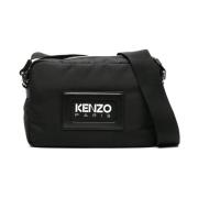 Kenzo Präglad Logokorsväska Black, Herr