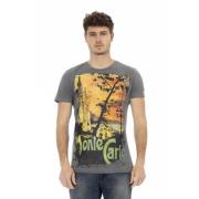 Trussardi Casual Kortärmad Rund Hals T-shirt Gray, Herr