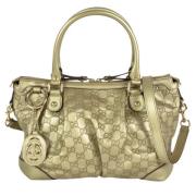 Gucci Vintage Pre-owned Laeder totevskor Yellow, Dam