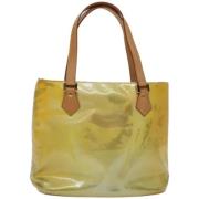 Louis Vuitton Vintage Pre-owned Laeder totevskor Yellow, Dam