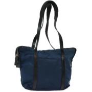 Prada Vintage Pre-owned Nylon prada-vskor Blue, Dam