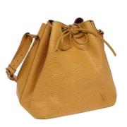 Louis Vuitton Vintage Pre-owned Laeder axelremsvskor Yellow, Dam