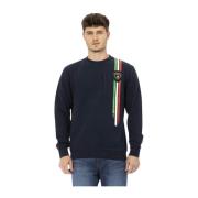 Automobili Lamborghini Crewneck Sweatshirt Shield Logo Tricolor Print ...