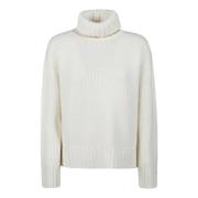 Fabiana Filippi Mysig Stickad Turtle Neck Sweater Beige, Dam