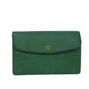 Louis Vuitton Vintage Pre-owned Laeder handvskor Green, Dam