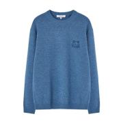 Maison Kitsuné Modig Rävhuvudströja Blue, Herr