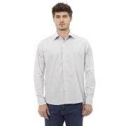 Baldinini Italiensk Krage Skjorta - Regular Fit Gray, Herr