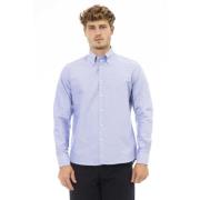 Baldinini Button-down Skjorta Oxford Stil Blue, Herr