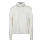 Fabiana Filippi Mysig Stickad Turtle Neck Sweater Beige, Dam