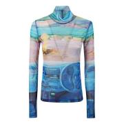 JW Anderson Stilren Turtle Neck Underpinning Multicolor, Dam