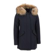 Woolrich Stiliga Kappor för Alla Säsonger Blue, Dam