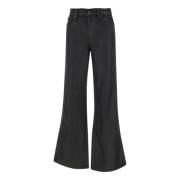 7 For All Mankind Svarta Byxor Black, Dam