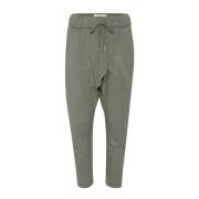 Cream Avslappnad Passform Grå Khaki Sweatpants Gray, Dam