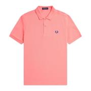 Fred Perry Slim Fit Plain Polo  Heat Pink, Herr