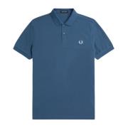 Fred Perry Slim Fit Herr Polo med två knappar Blue, Herr