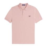 Fred Perry Slim Fit Plain Polo Dusty Rose Pink, Herr